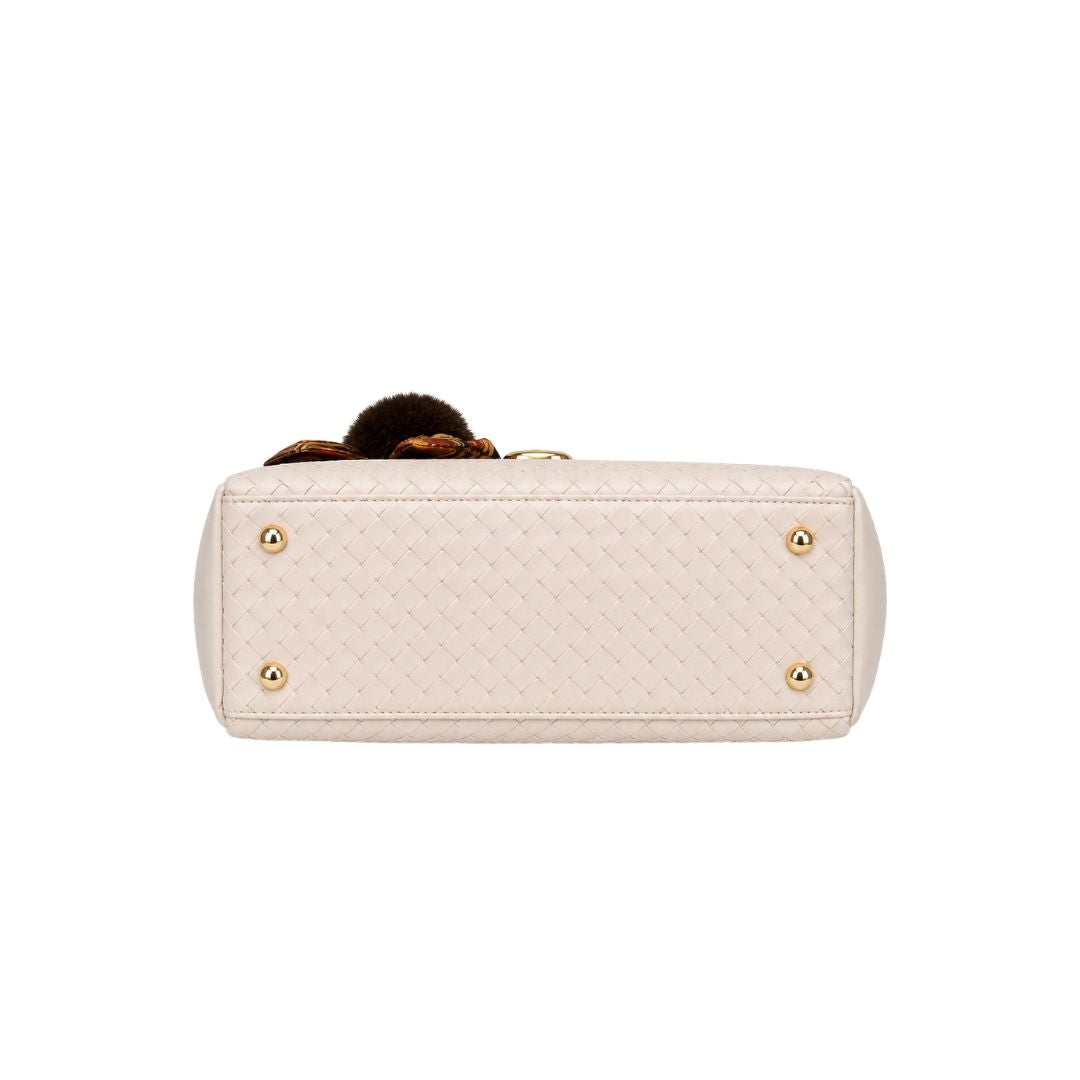 Cerano Woven Leather Handbag