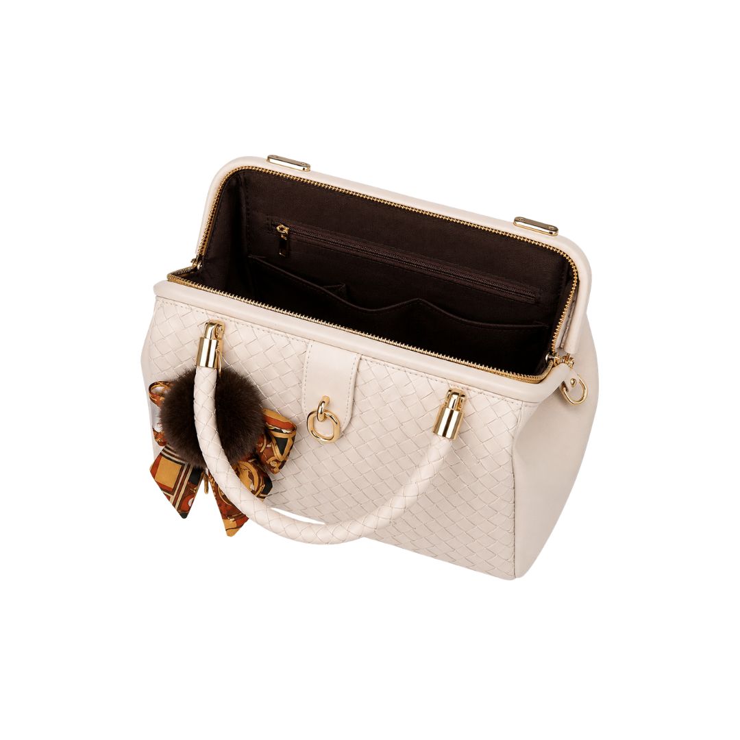 Cerano Woven Leather Handbag